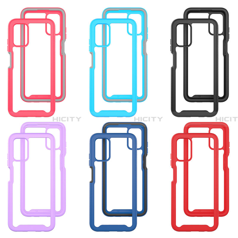 Coque Rebord Contour Silicone et Vitre Transparente Housse Etui 360 Degres ZJ5 pour Samsung Galaxy F02S SM-E025F Plus