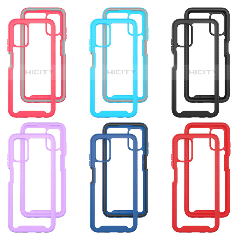 Coque Rebord Contour Silicone et Vitre Transparente Housse Etui 360 Degres ZJ5 pour Samsung Galaxy M02s Plus