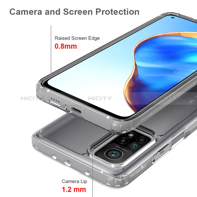 Coque Rebord Contour Silicone et Vitre Transparente Housse Etui 360 Degres ZJ5 pour Xiaomi Mi 10T 5G Plus