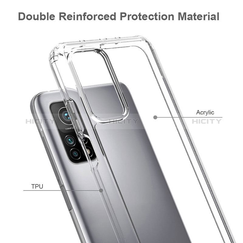 Coque Rebord Contour Silicone et Vitre Transparente Housse Etui 360 Degres ZJ5 pour Xiaomi Mi 10T Pro 5G Plus