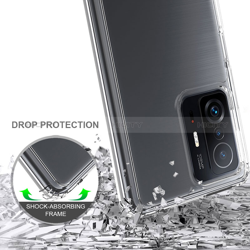 Coque Rebord Contour Silicone et Vitre Transparente Housse Etui 360 Degres ZJ5 pour Xiaomi Mi 11T Pro 5G Plus