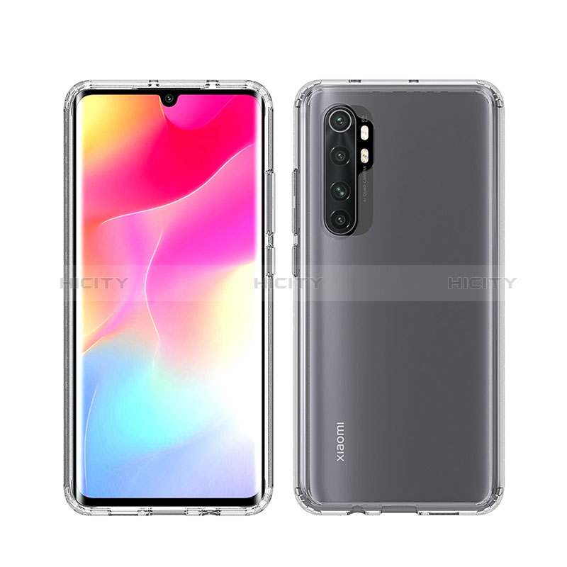 Coque Rebord Contour Silicone et Vitre Transparente Housse Etui 360 Degres ZJ5 pour Xiaomi Mi Note 10 Lite Plus