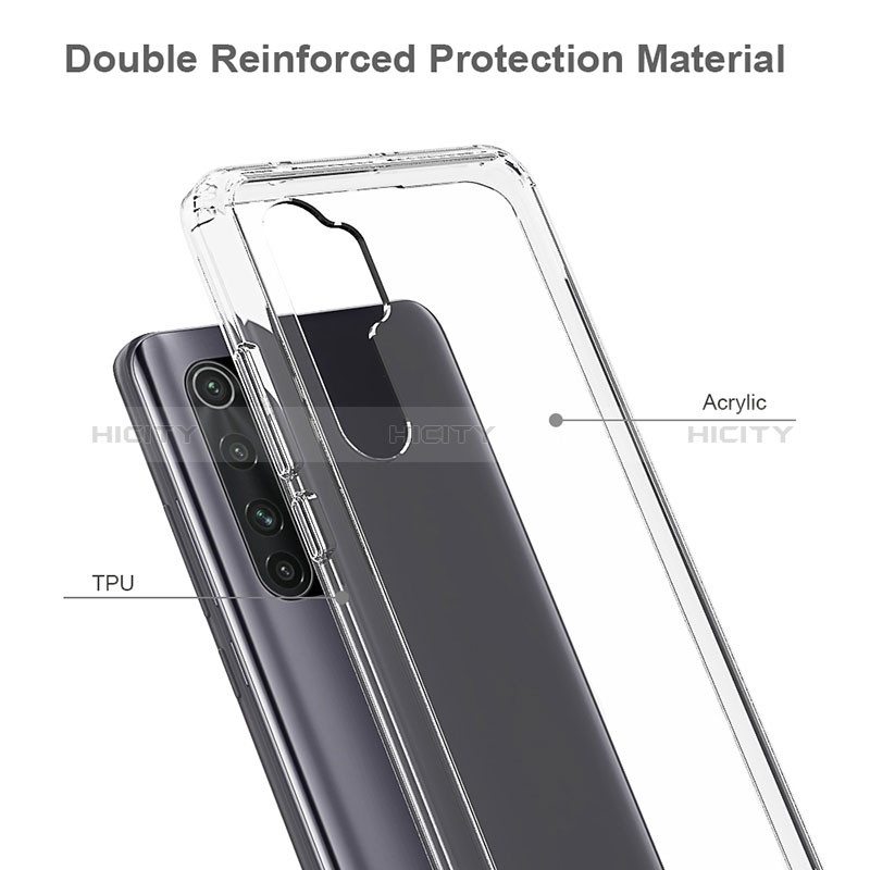 Coque Rebord Contour Silicone et Vitre Transparente Housse Etui 360 Degres ZJ5 pour Xiaomi Mi Note 10 Lite Plus