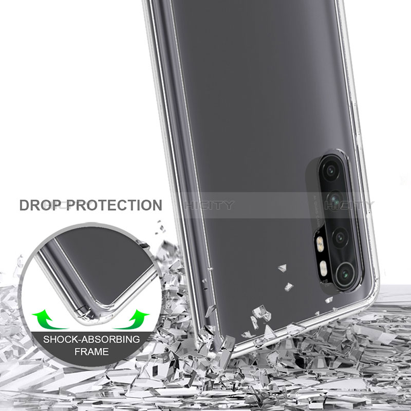 Coque Rebord Contour Silicone et Vitre Transparente Housse Etui 360 Degres ZJ5 pour Xiaomi Mi Note 10 Lite Plus