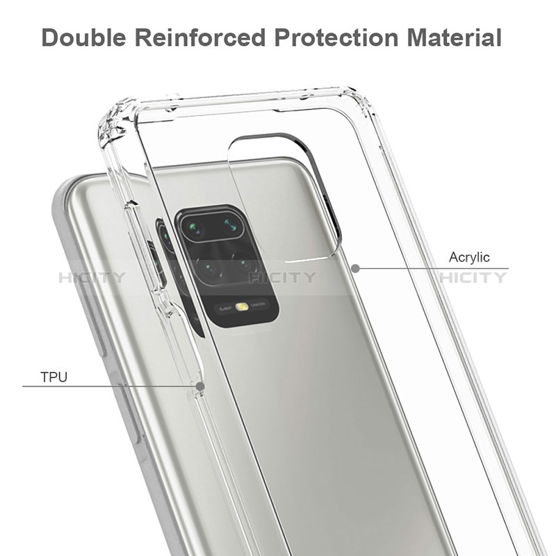 Coque Rebord Contour Silicone et Vitre Transparente Housse Etui 360 Degres ZJ5 pour Xiaomi Poco M2 Pro Plus