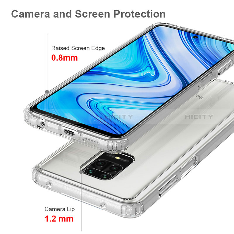 Coque Rebord Contour Silicone et Vitre Transparente Housse Etui 360 Degres ZJ5 pour Xiaomi Poco M2 Pro Plus