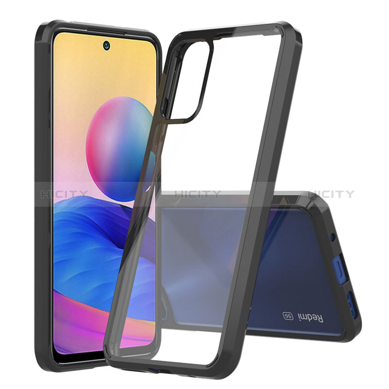 Coque Rebord Contour Silicone et Vitre Transparente Housse Etui 360 Degres ZJ5 pour Xiaomi POCO M3 Pro 5G Noir Plus