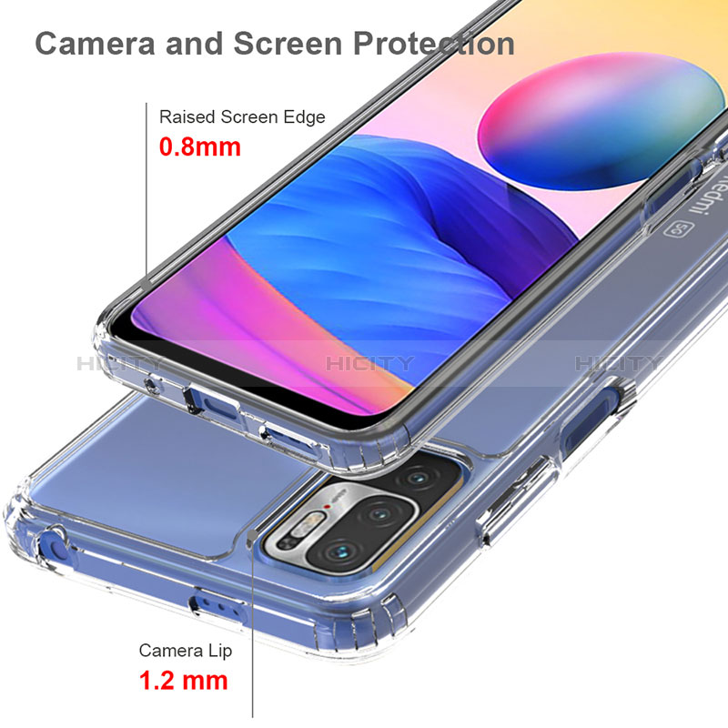 Coque Rebord Contour Silicone et Vitre Transparente Housse Etui 360 Degres ZJ5 pour Xiaomi POCO M3 Pro 5G Plus