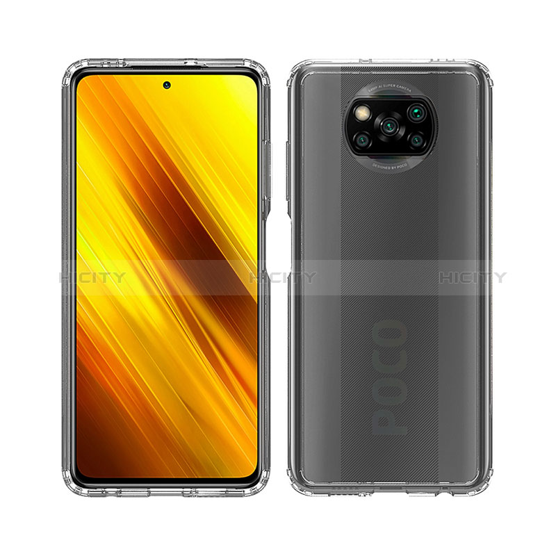 Coque Rebord Contour Silicone et Vitre Transparente Housse Etui 360 Degres ZJ5 pour Xiaomi Poco X3 Pro Plus