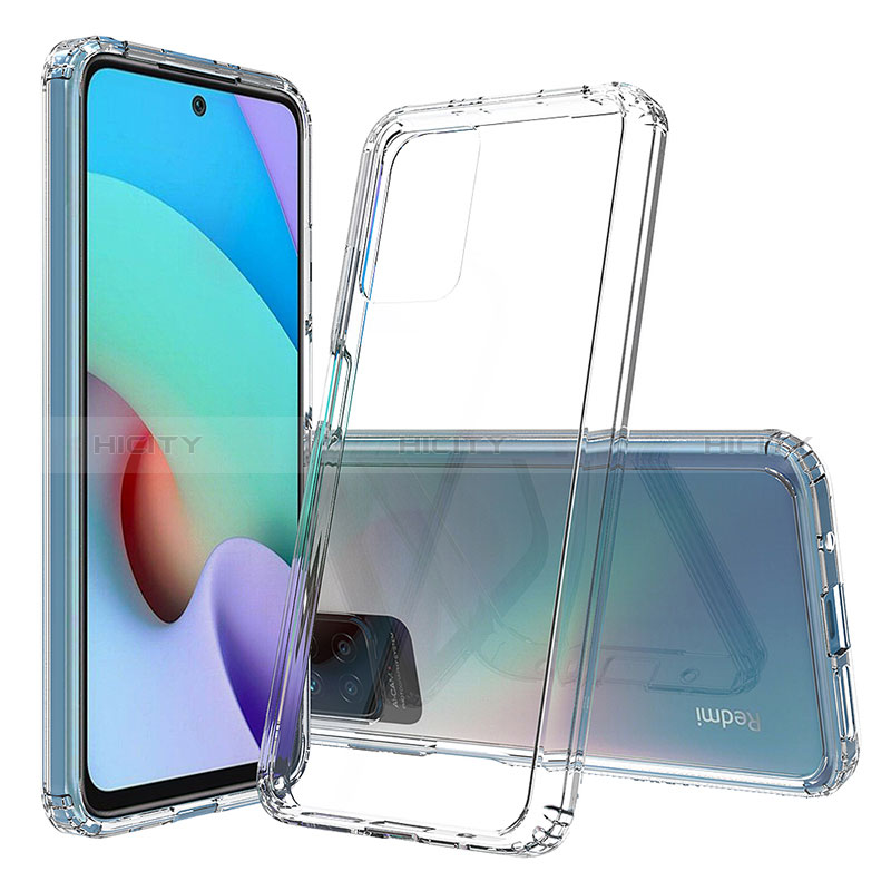 Coque Rebord Contour Silicone et Vitre Transparente Housse Etui 360 Degres ZJ5 pour Xiaomi Redmi 10 4G Clair Plus