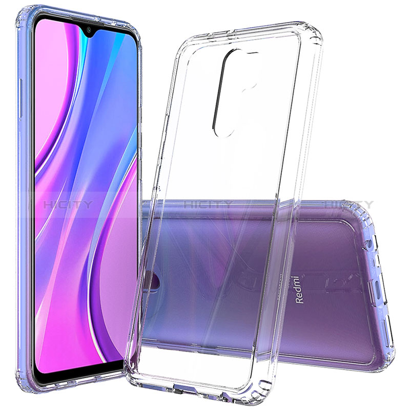 Coque Rebord Contour Silicone et Vitre Transparente Housse Etui 360 Degres ZJ5 pour Xiaomi Redmi 9 Clair Plus