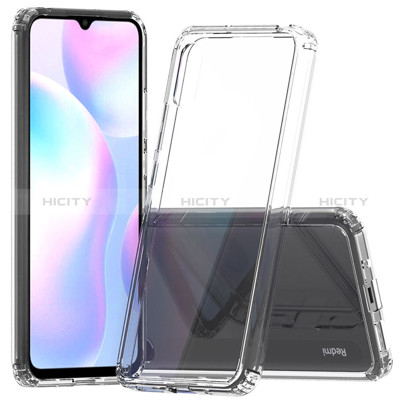 Coque Rebord Contour Silicone et Vitre Transparente Housse Etui 360 Degres ZJ5 pour Xiaomi Redmi 9A Plus