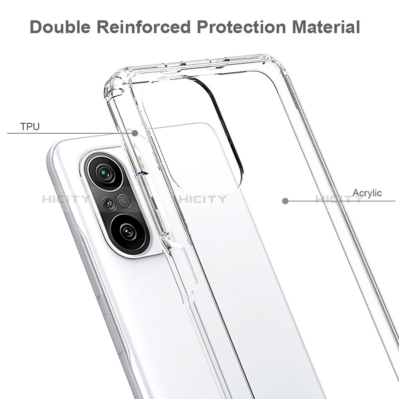 Coque Rebord Contour Silicone et Vitre Transparente Housse Etui 360 Degres ZJ5 pour Xiaomi Redmi K40 5G Plus