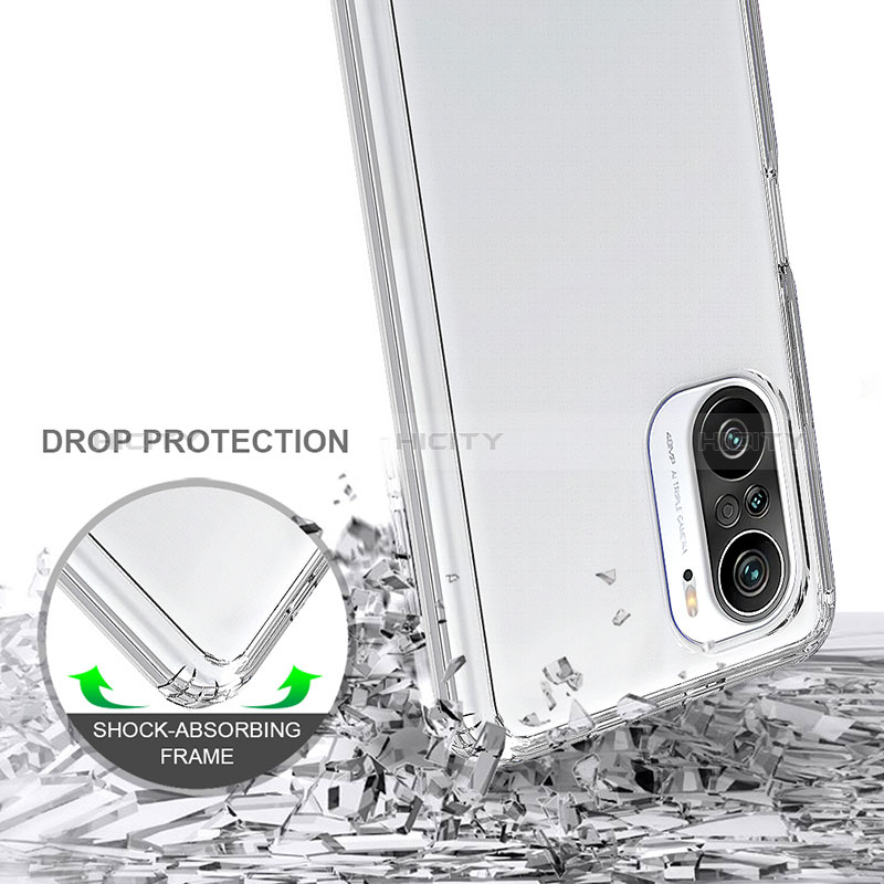 Coque Rebord Contour Silicone et Vitre Transparente Housse Etui 360 Degres ZJ5 pour Xiaomi Redmi K40 5G Plus