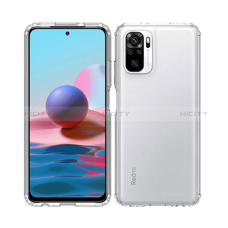 Coque Rebord Contour Silicone et Vitre Transparente Housse Etui 360 Degres ZJ5 pour Xiaomi Redmi Note 10 4G Plus