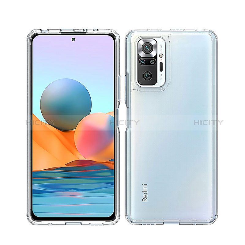 Coque Rebord Contour Silicone et Vitre Transparente Housse Etui 360 Degres ZJ5 pour Xiaomi Redmi Note 10 Pro 4G Plus