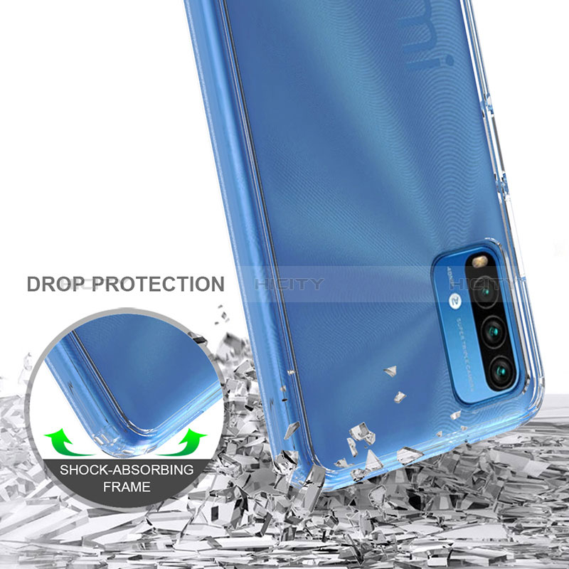 Coque Rebord Contour Silicone et Vitre Transparente Housse Etui 360 Degres ZJ5 pour Xiaomi Redmi Note 9 4G Plus