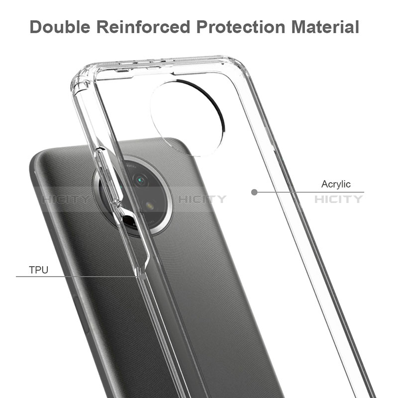 Coque Rebord Contour Silicone et Vitre Transparente Housse Etui 360 Degres ZJ5 pour Xiaomi Redmi Note 9T 5G Plus