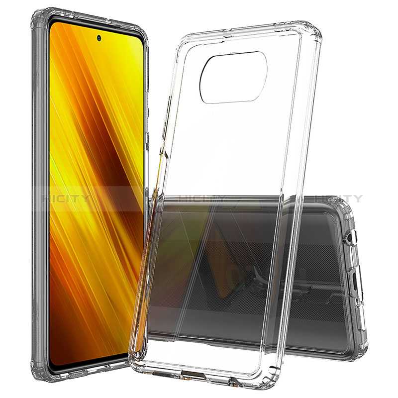 Coque Rebord Contour Silicone et Vitre Transparente Housse Etui 360 Degres ZJ6 pour Xiaomi Poco X3 NFC Plus