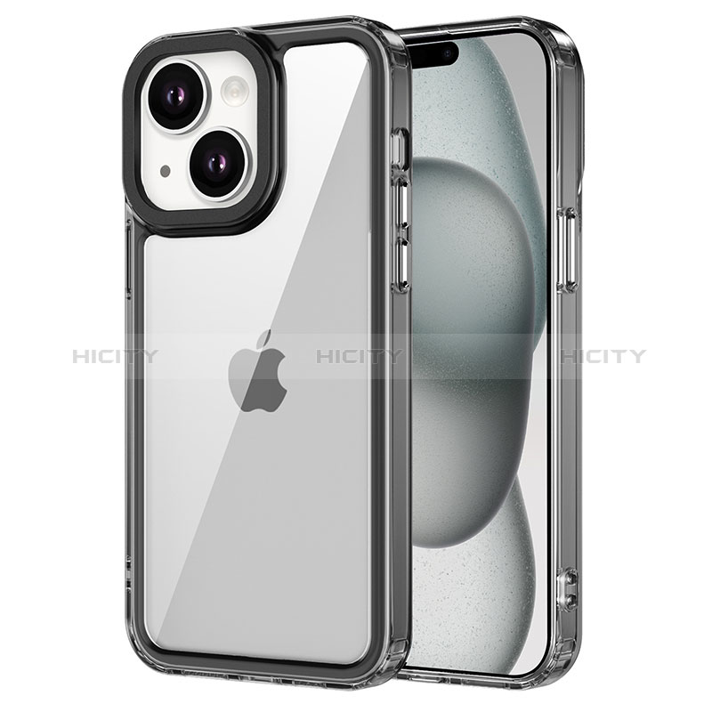 Coque Rebord Contour Silicone et Vitre Transparente Housse Etui AC1 pour Apple iPhone 13 Plus