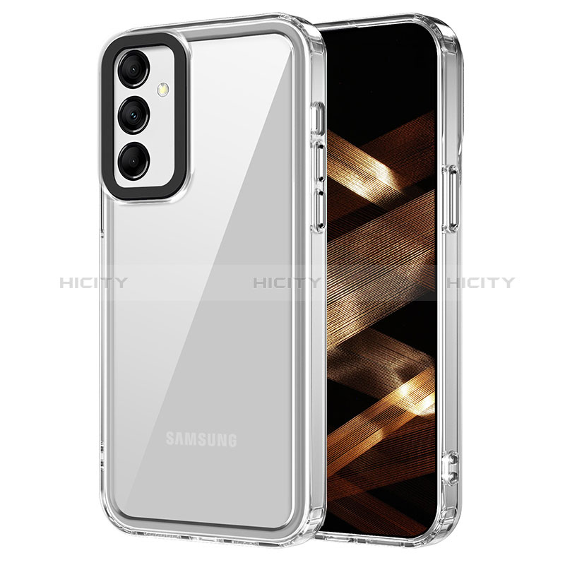 Coque Rebord Contour Silicone et Vitre Transparente Housse Etui AC1 pour Samsung Galaxy A24 4G Clair Plus