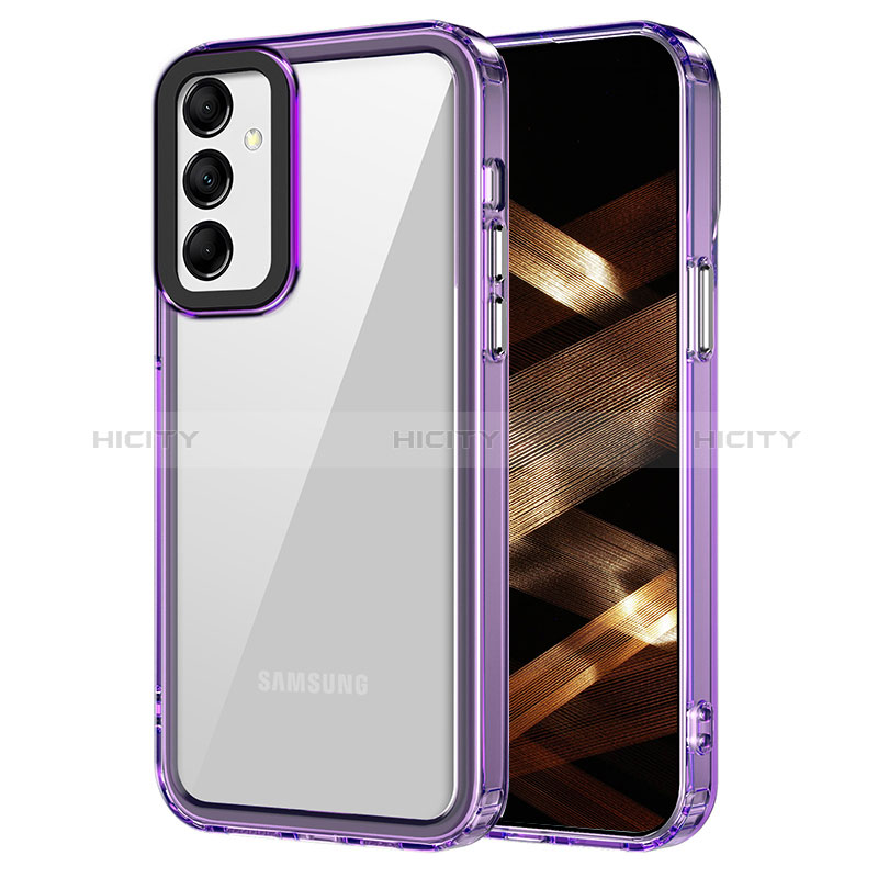 Coque Rebord Contour Silicone et Vitre Transparente Housse Etui AC1 pour Samsung Galaxy A24 4G Plus