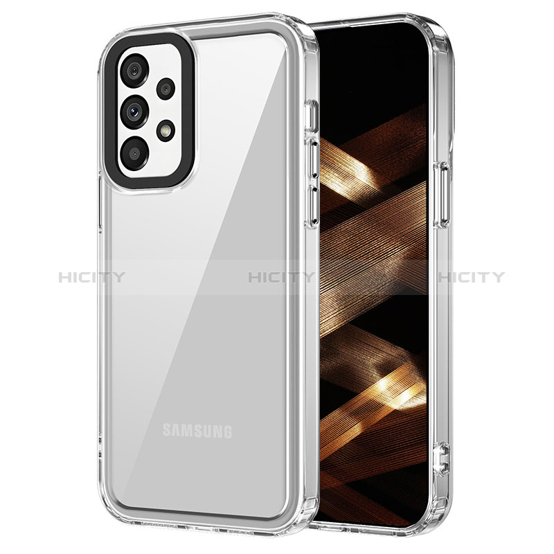 Coque Rebord Contour Silicone et Vitre Transparente Housse Etui AC1 pour Samsung Galaxy A33 5G Plus