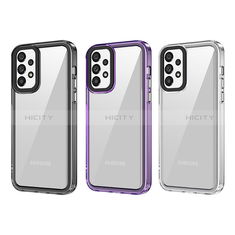 Coque Rebord Contour Silicone et Vitre Transparente Housse Etui AC1 pour Samsung Galaxy A33 5G Plus