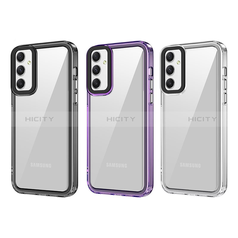 Coque Rebord Contour Silicone et Vitre Transparente Housse Etui AC1 pour Samsung Galaxy A34 5G Plus