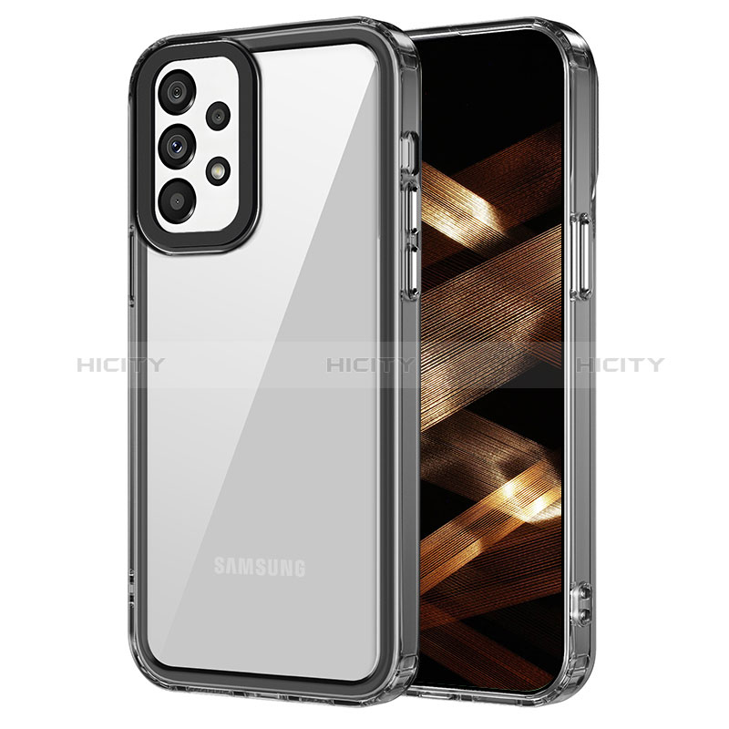 Coque Rebord Contour Silicone et Vitre Transparente Housse Etui AC1 pour Samsung Galaxy A52s 5G Plus