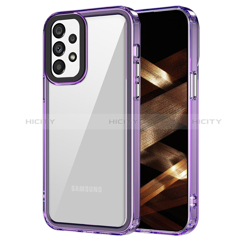 Coque Rebord Contour Silicone et Vitre Transparente Housse Etui AC1 pour Samsung Galaxy A53 5G Plus