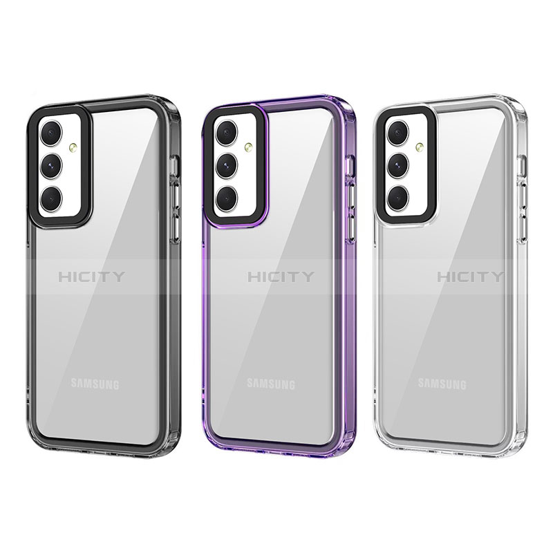 Coque Rebord Contour Silicone et Vitre Transparente Housse Etui AC1 pour Samsung Galaxy A54 5G Plus