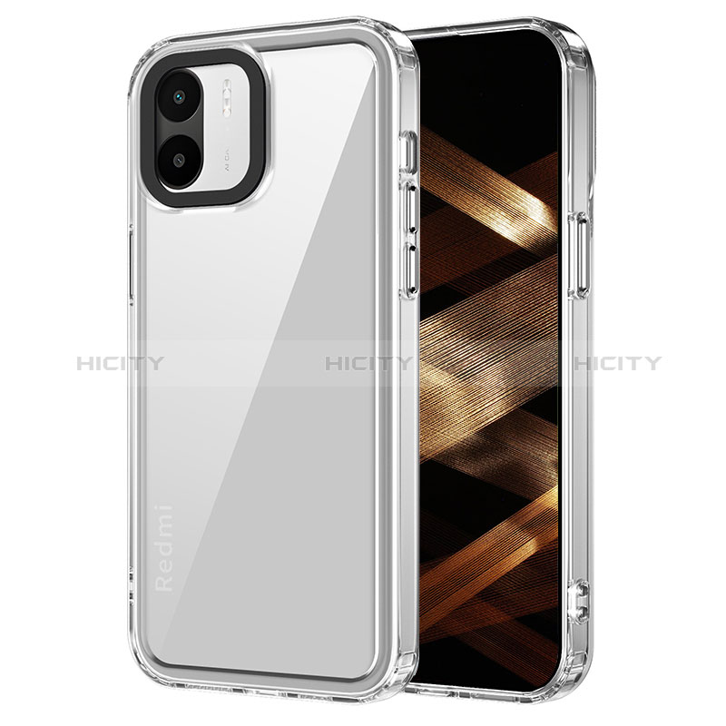 Coque Rebord Contour Silicone et Vitre Transparente Housse Etui AC1 pour Xiaomi Poco C50 Clair Plus