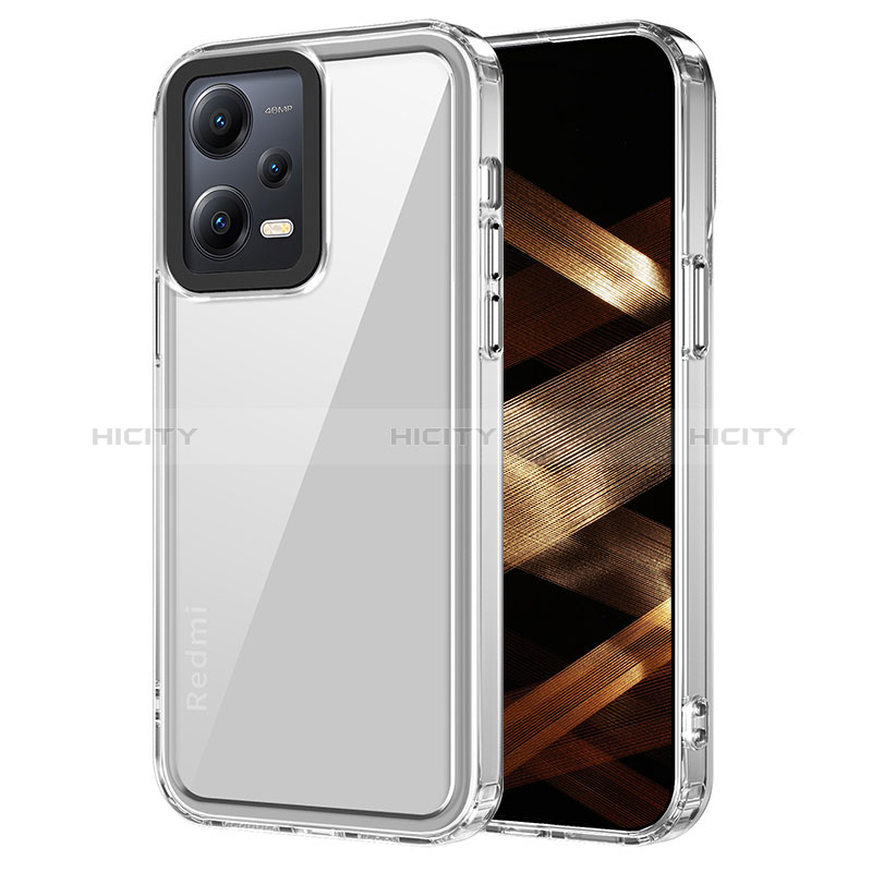 Coque Rebord Contour Silicone et Vitre Transparente Housse Etui AC1 pour Xiaomi Poco X5 5G Clair Plus