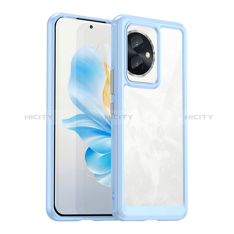 Coque Rebord Contour Silicone et Vitre Transparente Housse Etui J01S pour Huawei Honor 100 5G Plus