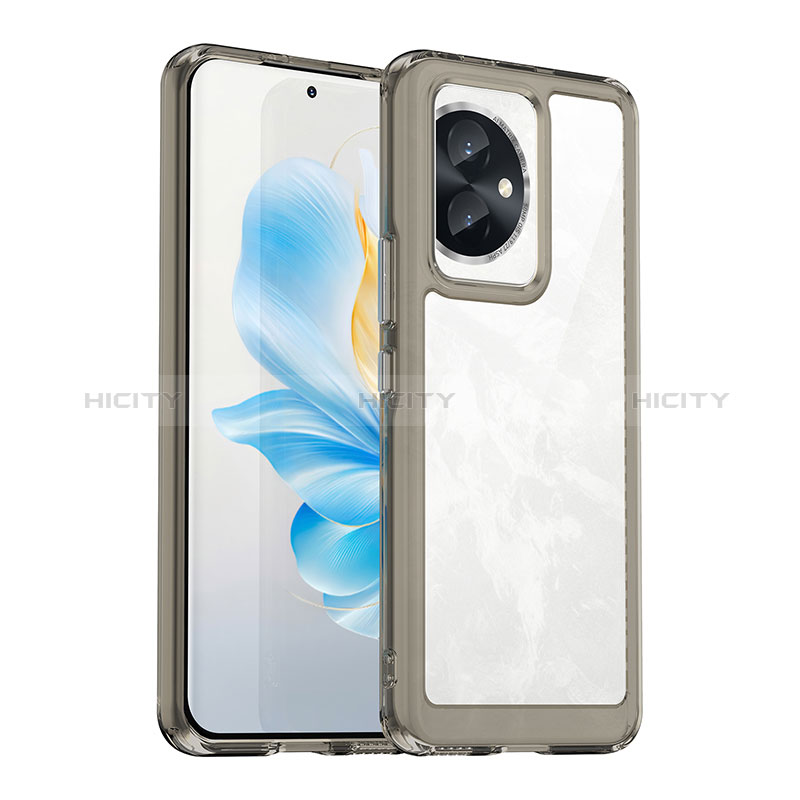 Coque Rebord Contour Silicone et Vitre Transparente Housse Etui J01S pour Huawei Honor 100 5G Plus