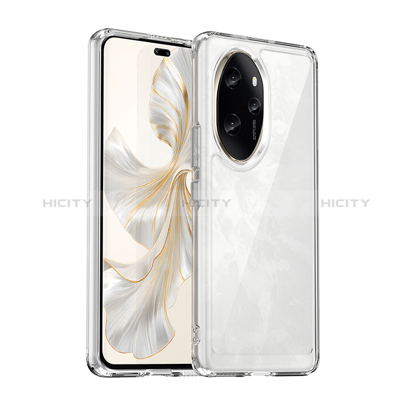 Coque Rebord Contour Silicone et Vitre Transparente Housse Etui J01S pour Huawei Honor 100 Pro 5G Plus