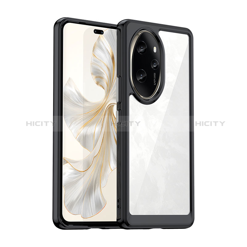 Coque Rebord Contour Silicone et Vitre Transparente Housse Etui J01S pour Huawei Honor 100 Pro 5G Plus