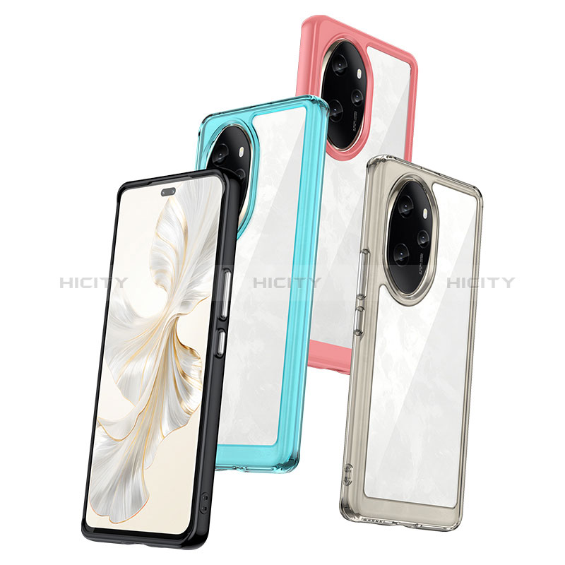 Coque Rebord Contour Silicone et Vitre Transparente Housse Etui J01S pour Huawei Honor 100 Pro 5G Plus