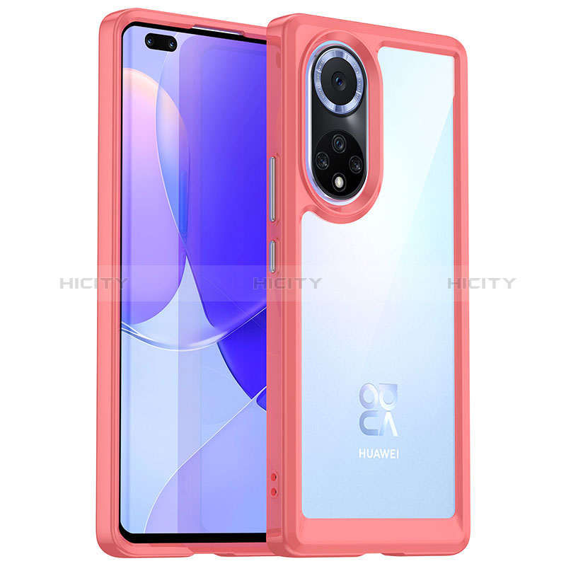 Coque Rebord Contour Silicone et Vitre Transparente Housse Etui J01S pour Huawei Honor 50 Pro 5G Plus