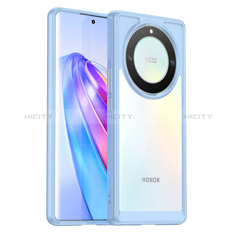 Coque Rebord Contour Silicone et Vitre Transparente Housse Etui J01S pour Huawei Honor Magic5 Lite 5G Plus