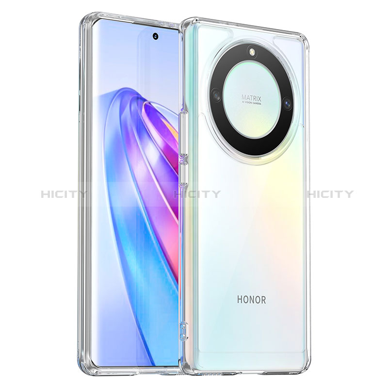 Coque Rebord Contour Silicone et Vitre Transparente Housse Etui J01S pour Huawei Honor Magic5 Lite 5G Plus