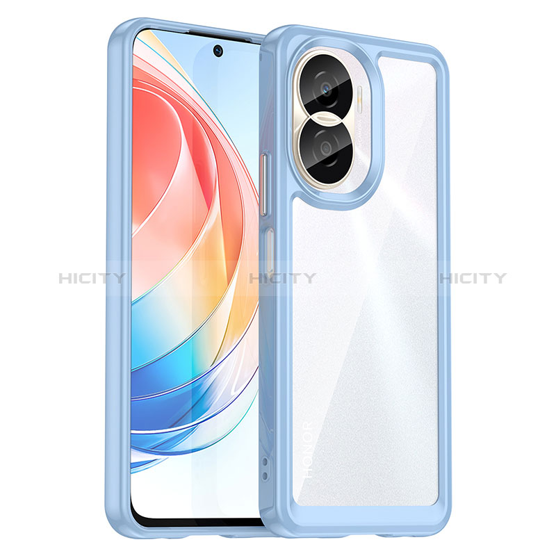 Coque Rebord Contour Silicone et Vitre Transparente Housse Etui J01S pour Huawei Honor X40i 5G Plus