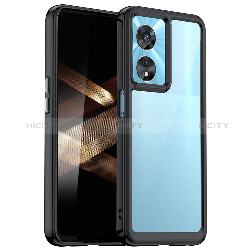 Coque Rebord Contour Silicone et Vitre Transparente Housse Etui J01S pour Huawei Honor X5 Plus Noir Plus