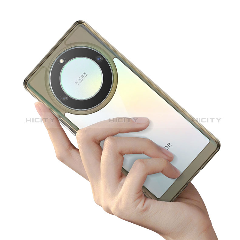 Coque Rebord Contour Silicone et Vitre Transparente Housse Etui J01S pour Huawei Honor X9a 5G Plus