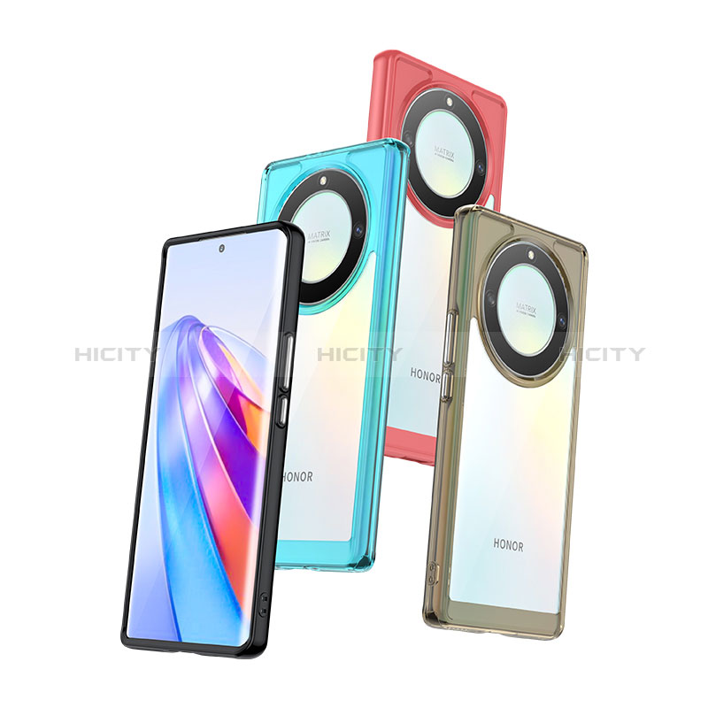 Coque Rebord Contour Silicone et Vitre Transparente Housse Etui J01S pour Huawei Honor X9a 5G Plus