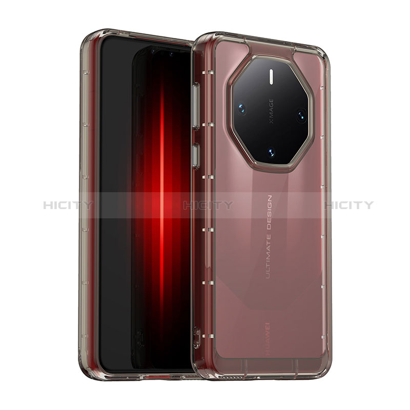 Coque Rebord Contour Silicone et Vitre Transparente Housse Etui J01S pour Huawei Mate 60 RS Ultimate Plus