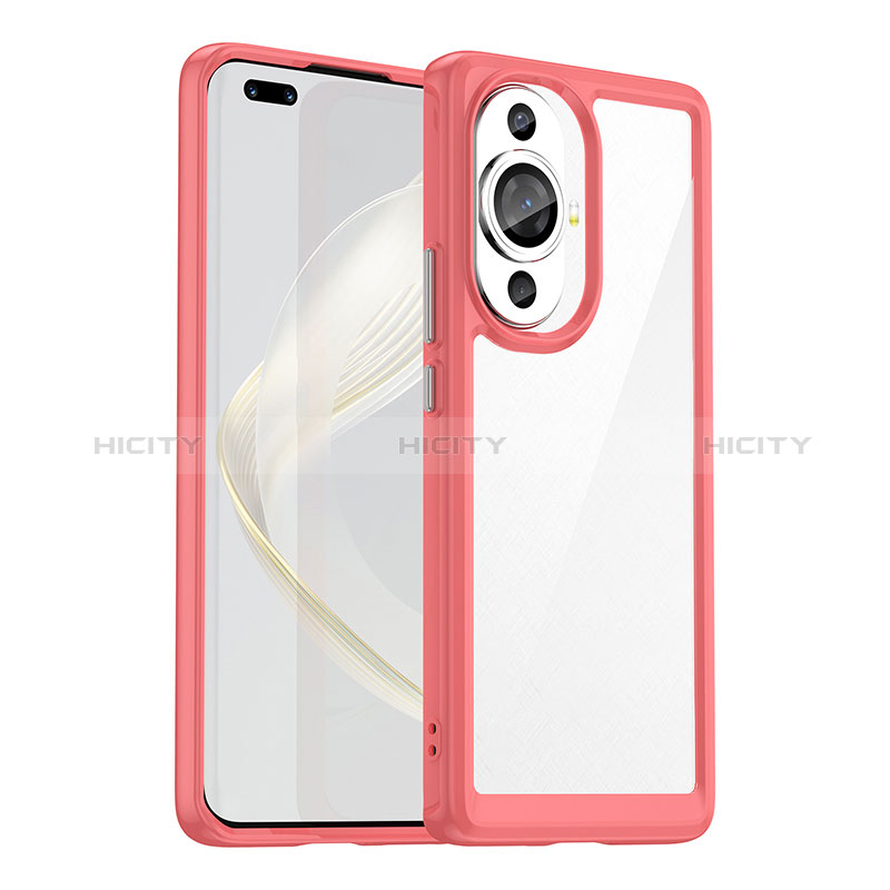 Coque Rebord Contour Silicone et Vitre Transparente Housse Etui J01S pour Huawei Nova 11 Pro Plus