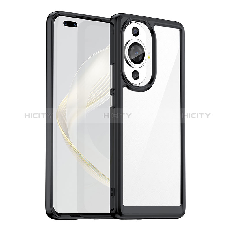 Coque Rebord Contour Silicone et Vitre Transparente Housse Etui J01S pour Huawei Nova 11 Pro Plus