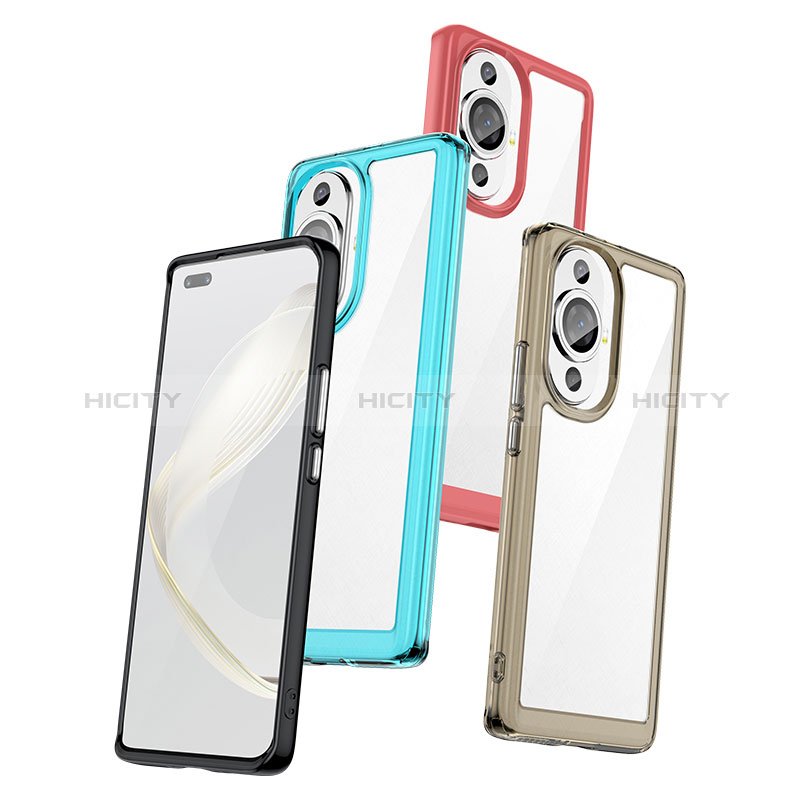 Coque Rebord Contour Silicone et Vitre Transparente Housse Etui J01S pour Huawei Nova 11 Pro Plus